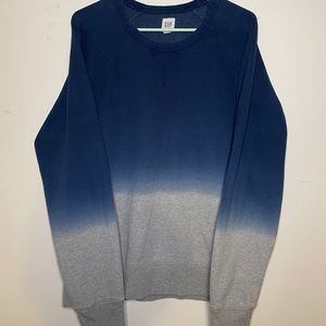 Men’s GAP Blue / Gray Ombré Heavyweight Sweatshirt
